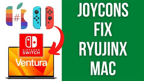 How to fix JoyCon issue with Ryujinx on Mac .